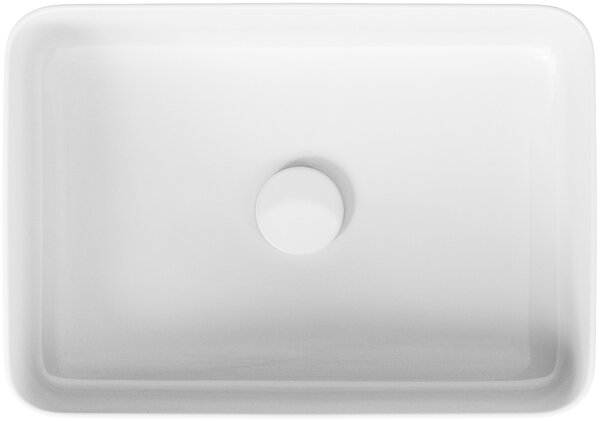 Cersanit Crea lavoar 49.5x34.5 cm dreptunghiular de blat alb luciu K114-001-BOX