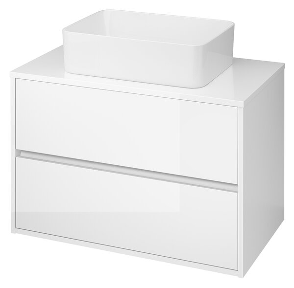 Cersanit Crea lavoar 49.5x34.5 cm dreptunghiular de blat alb luciu K114-001-BOX
