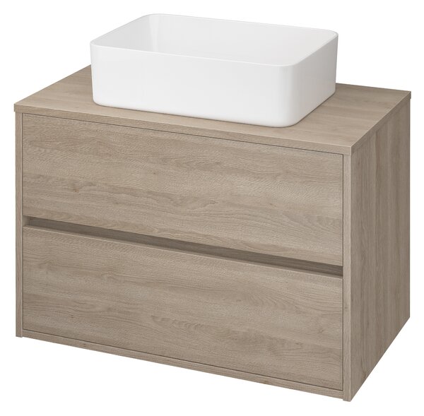 Cersanit Crea lavoar 49.5x34.5 cm dreptunghiular de blat alb luciu K114-001-BOX