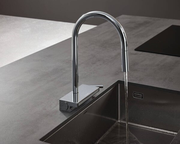 Hansgrohe Aquno Select M81 baterie bucătărie pe picior crom 73831000