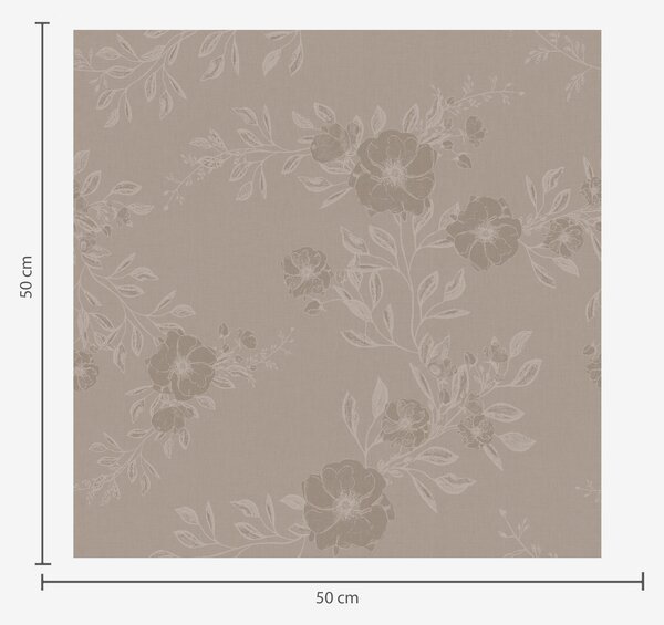 Tapet Flori cu frunze deschise la culoare, Tapet rustic, a00006 : Uwalls.ro