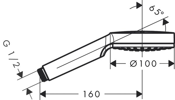 Hansgrohe Crometta duș de mână crom-alb 26333400