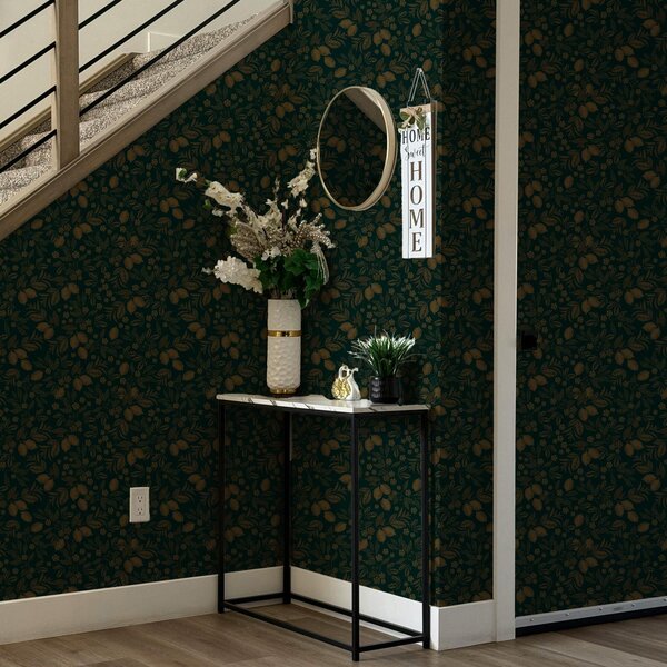 Tapet Frunze dense galben-verzui, Tapet flori, a00019v2 : Uwalls.ro