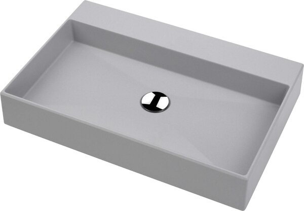 Deante Correo, chiuveta blat granit 60x40 cm, gri metalic, CQR_SU6S