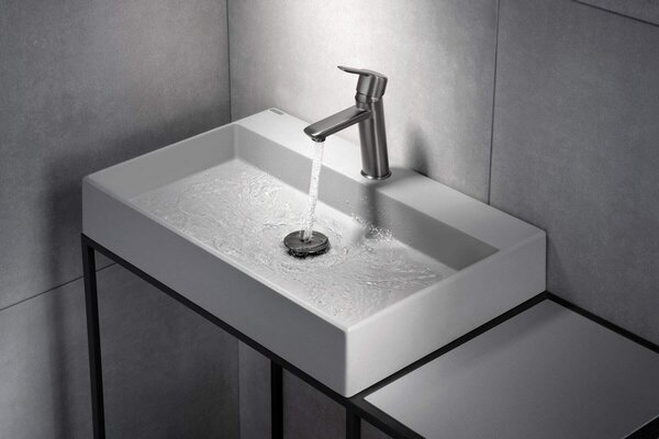 Deante Correo, chiuveta blat granit 60x40 cm, gri metalic, CQR_SU6S