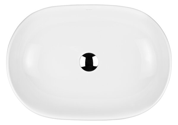 Oltens Hamnes lavoar 60x42.5 cm ovale de blat alb luciu 40315000