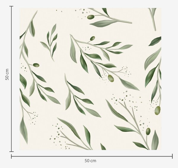 Tapet Ramuri de măslin verde delicat, Tapete scandinav, a00030 : Uwalls.ro