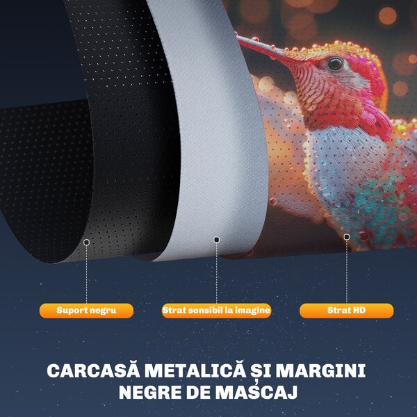 Homcom Ecran Proiector 100” – Montaj Pe Perete sau Tavan | Aosom Romania