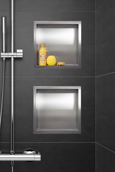 Balneo Wall-Box One Inox raft de nișă 30 cm oţel OB-IN1