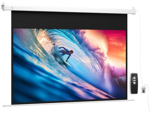 Homcom Ecran Proiector 100” – Montaj Pe Perete sau Tavan | Aosom Romania
