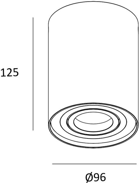 Zuma Line Rondoo lampă de tavan 1x50 W auriu 94354-N