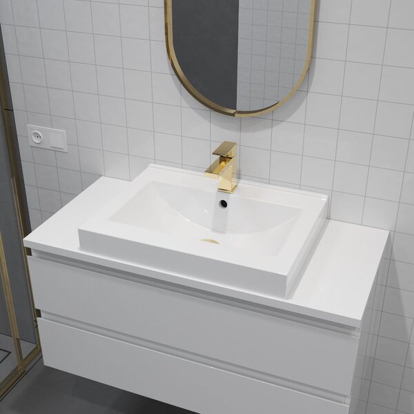 Oltens Gota baterie lavoar stativ auriu strălucitor 32201800