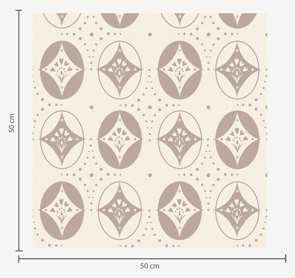 Tapet Ornament geometric delicat cu romburi, Tapet vintage, a00035 : Uwalls.ro
