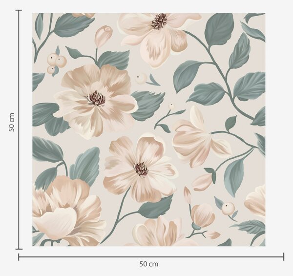 Tapet Aranjament floral delicat în culori pastelate, Tapet stil englezesc, a00043 : Uwalls.ro