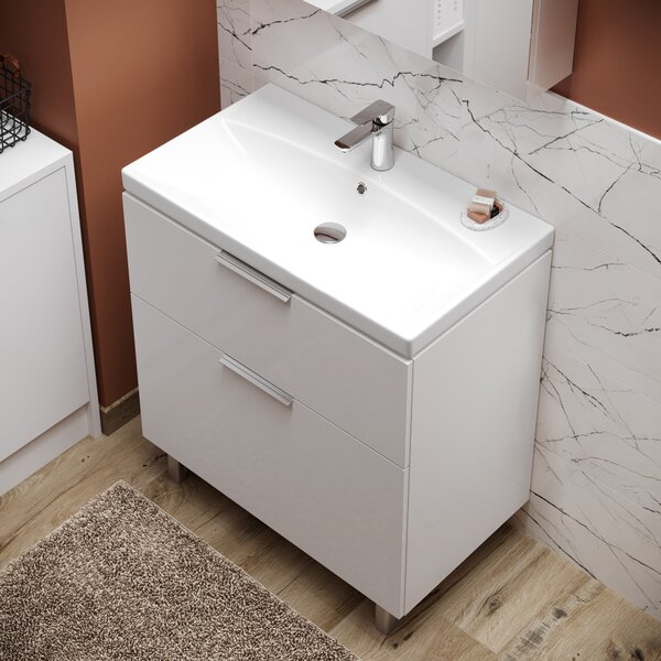 Cersanit City dulap 59.4x44.7x72 cm sub chiuveta pe perete alb S584-017-DSM