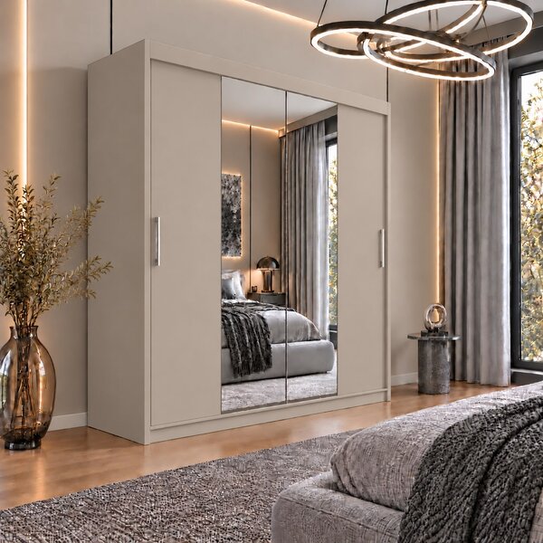 Dressing Alex, 180x60x200cm, cu oglinda, Casmir, Pal 18 mm