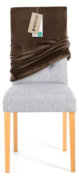 Husă maro elastică pentru scaun 48 cm Sento – Restilo