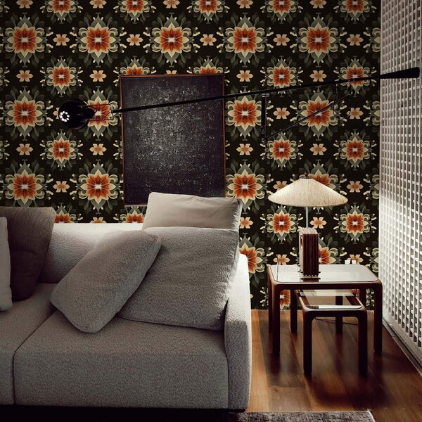 Tapet Model floral abstract, Tapet vintage, a00069v2 : Uwalls.ro