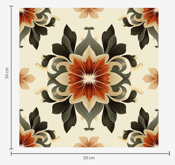 Tapet Abstract luminos model floral pe fundal luminos, Tapet vintage, a00069v3 : Uwalls.ro