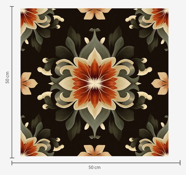 Tapet Model floral abstract, Tapet vintage, a00069v2 : Uwalls.ro