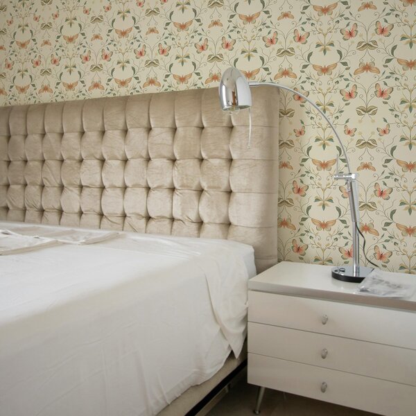 Tapet Compoziție de fluturi și frunze, Tapet rustic, a00070v1 : Uwalls.ro