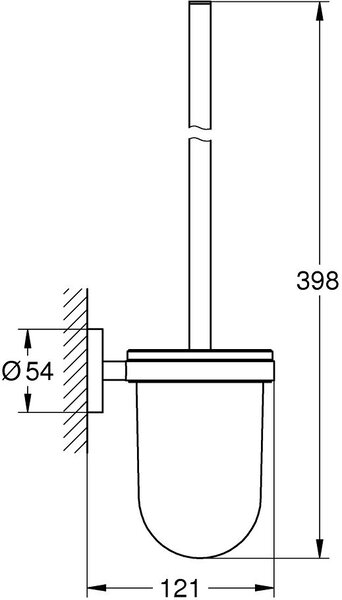 Grohe Essentials perie de toaletă înșurubat Warm Sunset 40374DA1