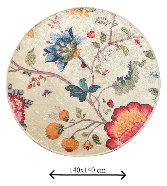 Covoras haaus Arya, Multicolor, 100% poliester, D 140 cm