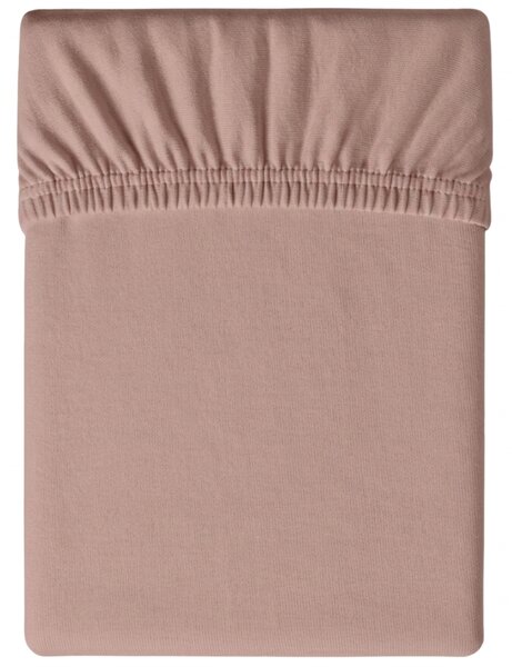 Cearsaf Jersey roz prafuit 90 x 200 cm