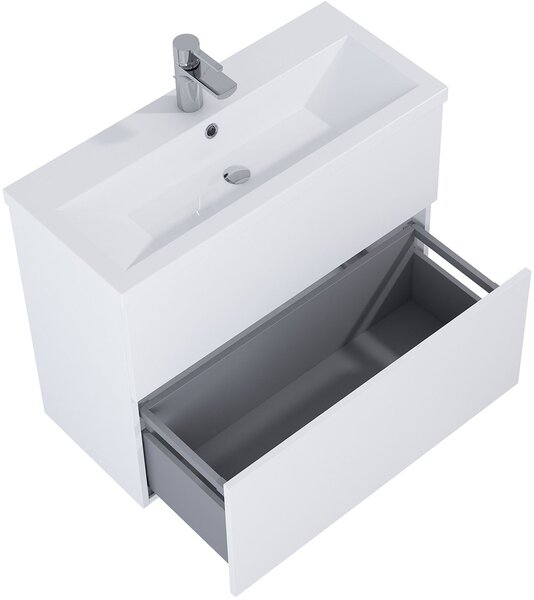 Elita Kido lavoar cu dulap 81 cm alb RE020801115290