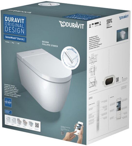 Duravit Starck toaletă cu spălare agăţat fără margine alb 650000012004320