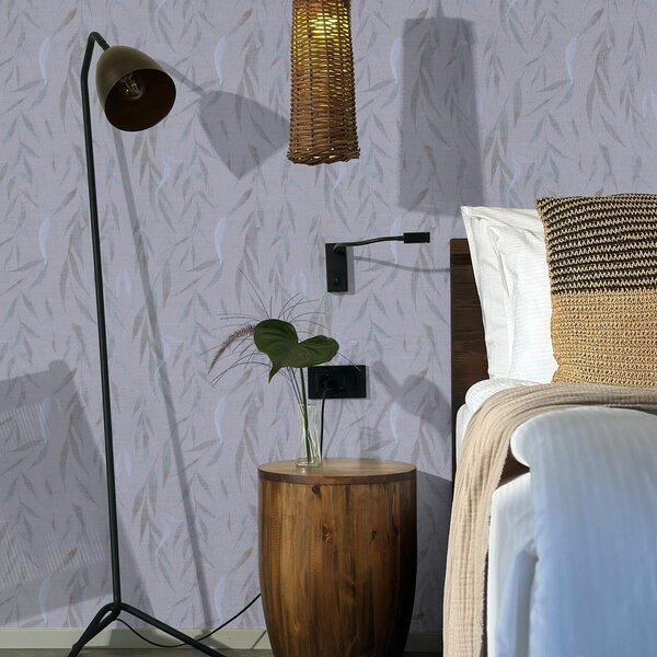 Tapet Ramuri suspendate cu frunze, Tapete scandinav, a00095 : Uwalls.ro