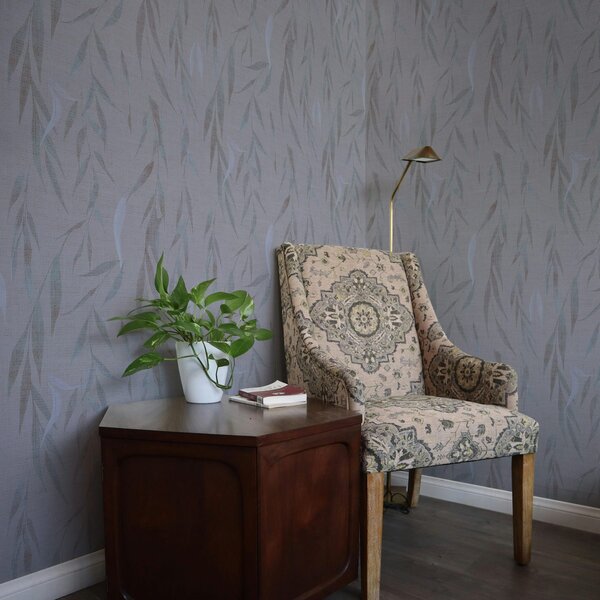 Tapet Ramuri suspendate cu frunze, Tapete scandinav, a00095 : Uwalls.ro