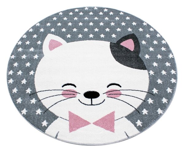 Covor pentru copii roz/gri ø 120 cm Kids – Ayyildiz Carpets