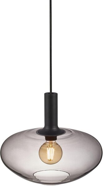 Nordlux Alton lampă suspendată 1x60 W negru-fumuriu 48973047