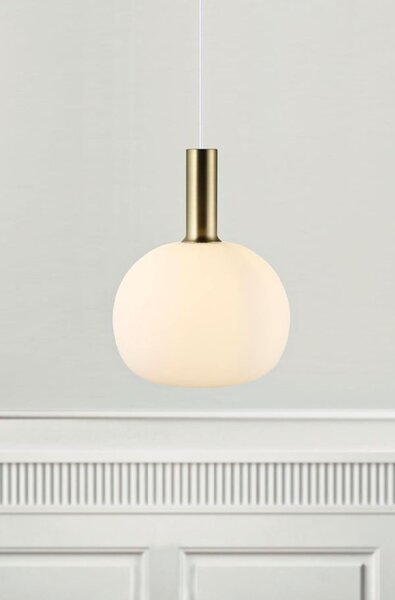 Nordlux Alton lampă suspendată 1x60 W alb-auriu 47313001
