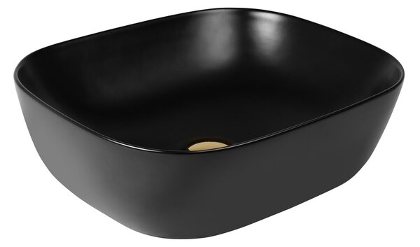 Oltens Hamnes lavoar 46.5x37.5 cm ovale de blat negru mat 40801300
