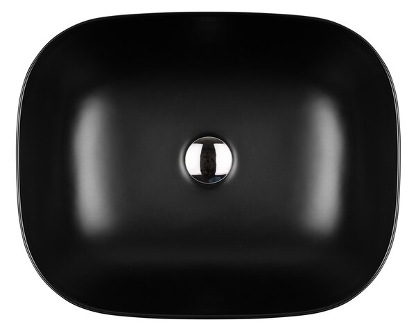 Oltens Hamnes lavoar 46.5x37.5 cm ovale de blat negru mat 40801300