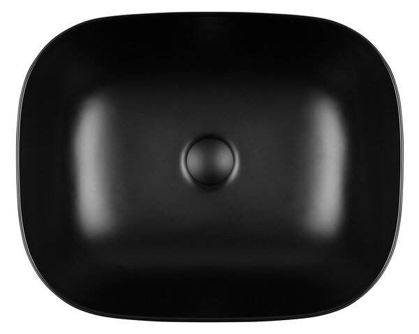 Oltens Hamnes lavoar 46.5x37.5 cm ovale de blat negru mat 40801300