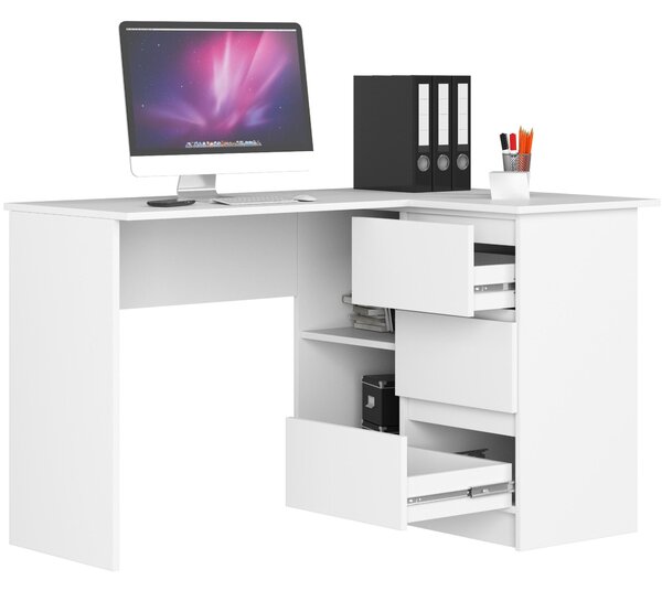 Masă PC de colț Bodhi (alb) (D). Promo -16%. 1128552