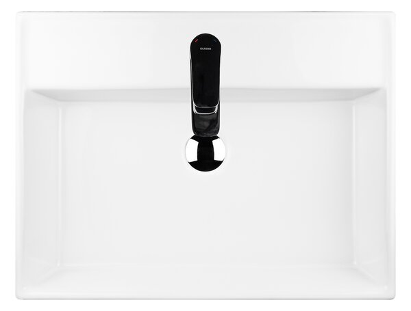 Oltens Hyls lavoar 58.5x44 cm dreptunghiular de blat alb luciu 41310000