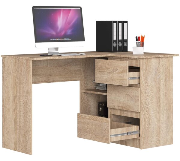 Masă PC de colț Bodhi (stejar sonoma) (D). Promo -16%. 1128559