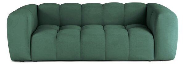 Canapea verde cu tapițerie din catifea 225 cm Cube – Bonami Selection