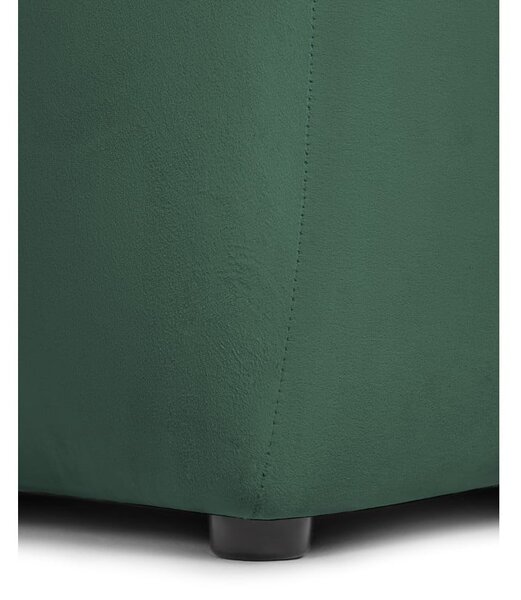 Canapea verde cu tapițerie din catifea 225 cm Cube – Bonami Selection