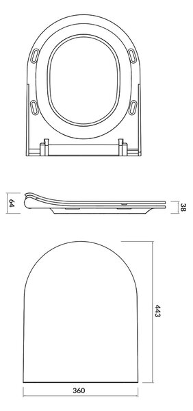 Cersanit City vas wc cu capac soft-close agăţat fără margine alb K701-104-ECO