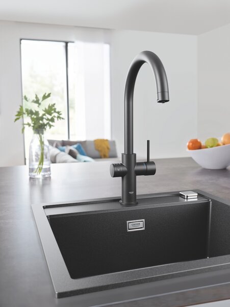 Grohe K700 chiuvetă din granit 56x51 cm negru 31651AP0