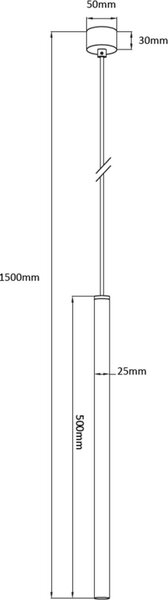 Light Prestige Lungo lampă suspendată 1x5 W negru LP-894/1PBK