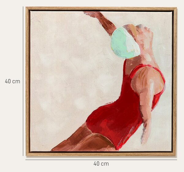 HOMCOM Set de 2 Tablouri pe Pânză, Artă Murală Modernă, Imprimare Artistică de Perete pentru Sufragerie și Salon cu Cârlige Incluse, 40x40 cm | Aosom Romania