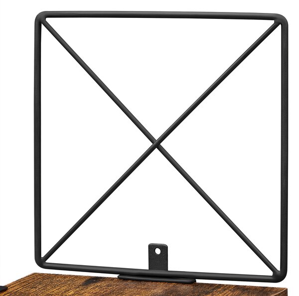 Etajera de colt pentru perete TAYLOR cu 5 rafturi, 127x20cm