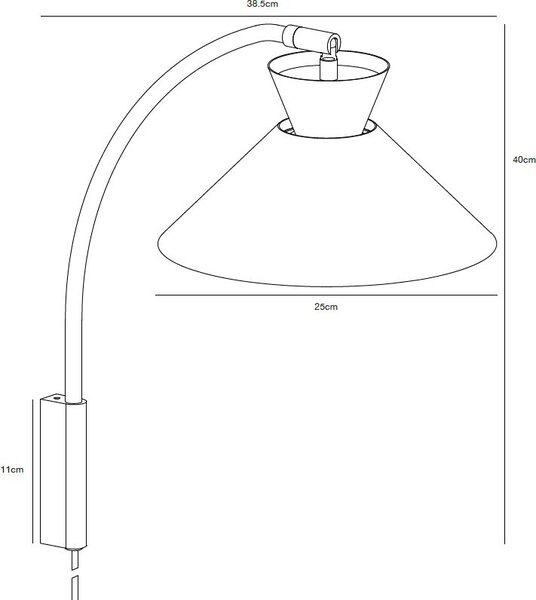 Nordlux Dial lampă de perete 1x40 W alb 2213371001