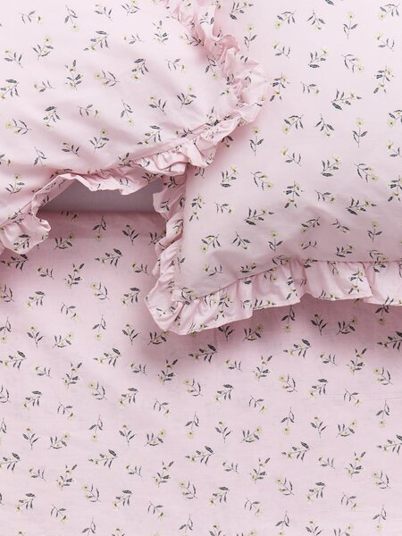Sinsay - Set cu lenjerie de pat - roz-pastel